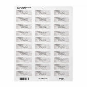 Witte berk rustieke land boerderij land chic etiket (Full Sheet)