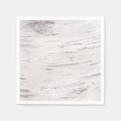 Witte Berken Hout Rustiek Land Schuur Bruiloft Servetten (Voorkant)