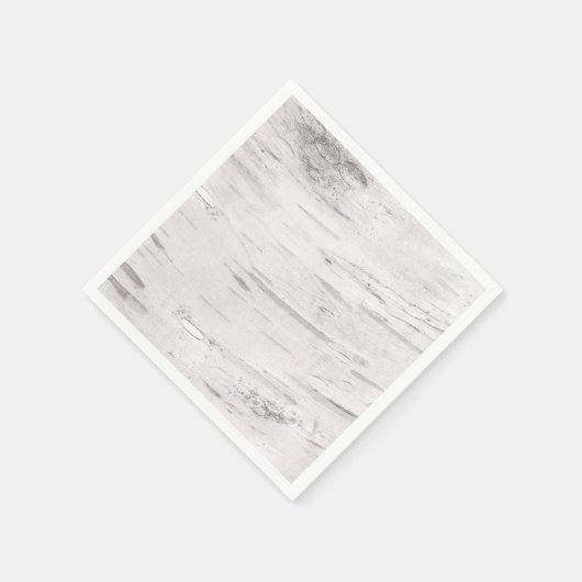 Witte Berken Hout Rustiek Land Schuur Bruiloft Servetten (Hoek)