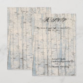 Witte berken RSVP (Voorkant / Achterkant)