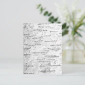 Witte berkenbast foto Briefkaart (Staand voorkant)