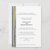 Witte berkenbomen Gay bruiloft uitnodiging (Achterkant)