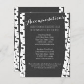 Witte berkenbomen leisteen informatie Kaart (Voorkant / Achterkant)