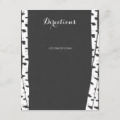 Witte berkenbomen leisteen informatie Kaart (Achterkant)