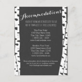 Witte berkenbomen leisteen informatie Kaart (Voorkant)