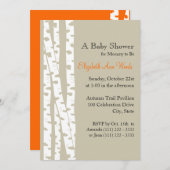 Witte berkenboom/Baby shower Kaart (Voorkant / Achterkant)