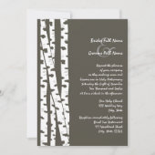 Witte berkenboom/donkerbruin kaart (Voorkant)