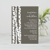 Witte berkenboom/donkerbruin kaart (Staand voorkant)