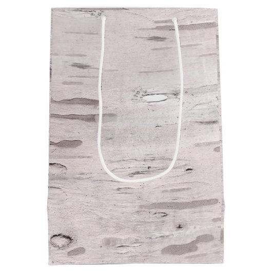 Witte berkenboom hout rustieke bos Bossen bosrijk Medium Cadeauzakje (Achterkant)