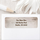 Witte Berkenboom hout rustieke landelijke uitnodig Etiket (Insitu)