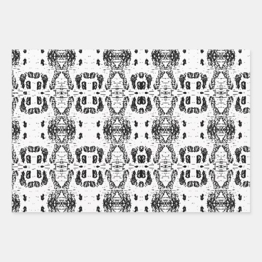 Witte berkenboom schors patroon inpakpapier vel (Voorkant 3)