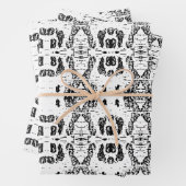 Witte berkenboom schors patroon inpakpapier vel (In situ)