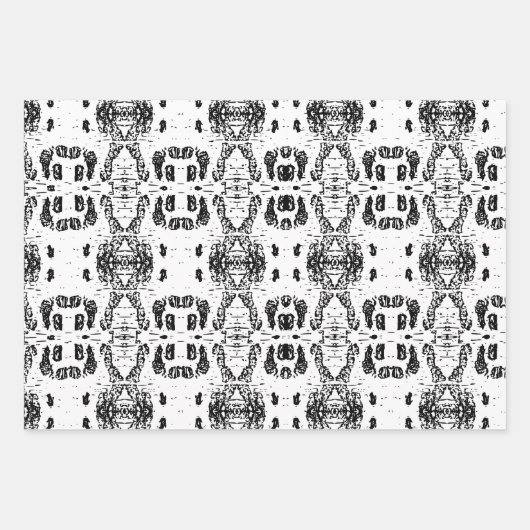 Witte berkenboom schors patroon inpakpapier vel (Voorkant)