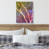 Witte berkenboom tegen Blue Sky Natuur Abstract Canvas Afdruk (Insitu (Slaapkamer))