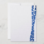 Witte berkenboom Vrijgezellenfeest blauw Kaart (Achterkant)