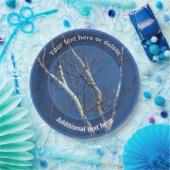 Witte berkenboomtakken Gepersonaliseerde partij Papieren Bordje (Feest)