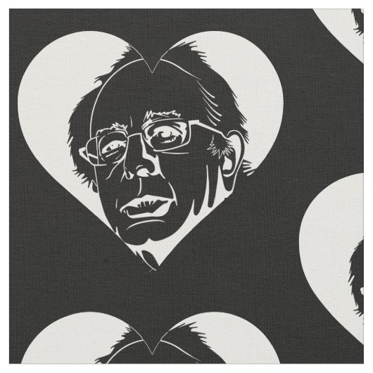 witte bernie sanders hart stof (Close Up)