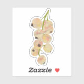 witte bes sticker (Vel)
