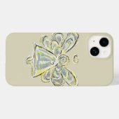 Witte Beschermengel Kunst Aangepast iPhone Hoesje (Achterkant (horizontaal))