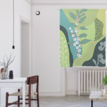 Witte bessen Gemengde Groenen Kleurblokken Modern