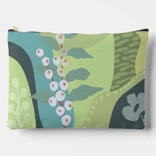 Witte bessen Gemengde Groenen Kleurblokken Modern Etui (Voorkant)