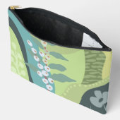 Witte bessen Gemengde Groenen Kleurblokken Modern Etui (Open)