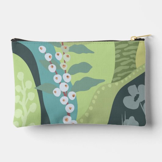 Witte bessen Gemengde Groenen Kleurblokken Modern Etui (Achterkant)