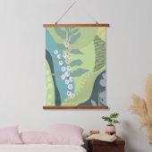 Witte bessen Gemengde Groenen Kleurblokken Modern Hangend Wandkleed (Slaapkamer)