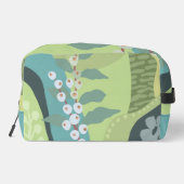 Witte bessen Gemengde Groenen Kleurblokken Modern Toilettasje (Achterkant)