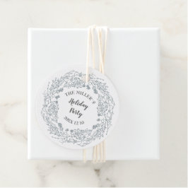 Witte bessen winterkrans bedankjes labels