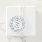 Witte bessen winterkrans bedankjes labels (In situ)