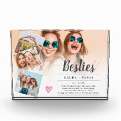 Witte beste vrienden script 4 foto's collage raste (Voorkant)