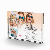 Witte beste vrienden script 4 foto's collage raste (Rechts)