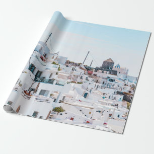 Witte betonnen huizen onder blauwe hemel overdag cadeaupapier