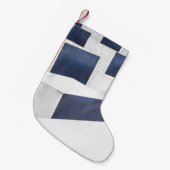 Witte betonverhardingen kleine kerstsok (Voorkant (Hangend))