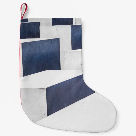 Witte betonverhardingen kleine kerstsok (Voorkant)