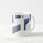 Witte betonverhardingen koffiemok (Voorkant rechts)