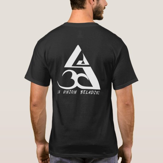 Witte bewegingssequenties. Kunst van Chloé Kesshoo T-shirt (Achterkant)