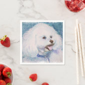 WITTE BICHON FRESE PAPIER NAPKINS SERVET (Insitu)