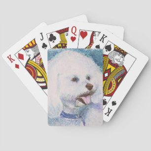 WITTE BICHON FRISE SPEELKAARTEN