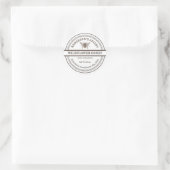  witte bijen bijenhoningpot label (Tas)