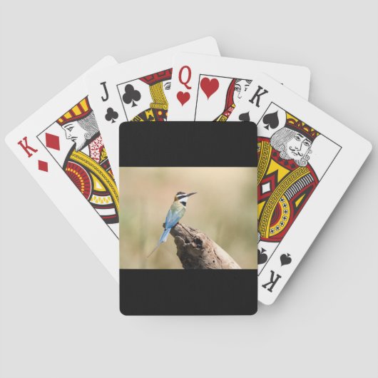 Witte bijeneter pokerkaarten (Achterkant)