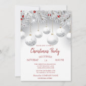 Witte bijkantoren Kogels kerstfeest Kaart (Voorkant)