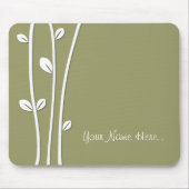 Witte bijkantoren verlaten muismat (Voorkant)