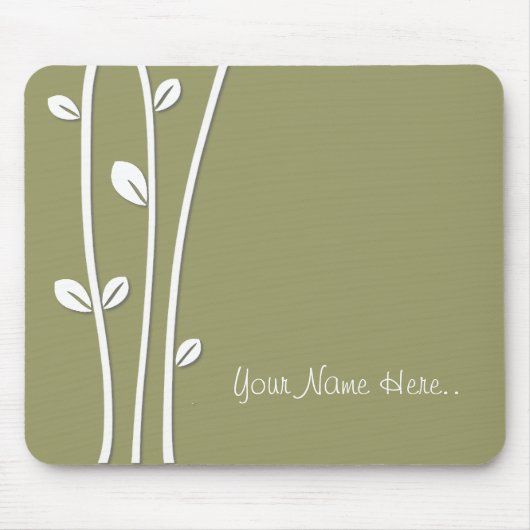 Witte bijkantoren verlaten muismat (Voorkant)