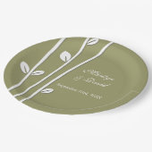 Witte bijkantoren verlaten papieren bordje (Gekanteld)