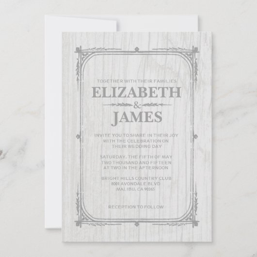 Witte bijtende uitvindingen over het huwelijk van  kaart (Voorkant)