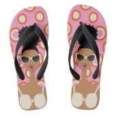 Witte bikini Teenslippers (Voetbed)