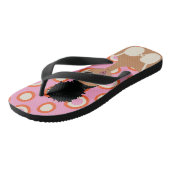 Witte bikini Teenslippers (Schuin)