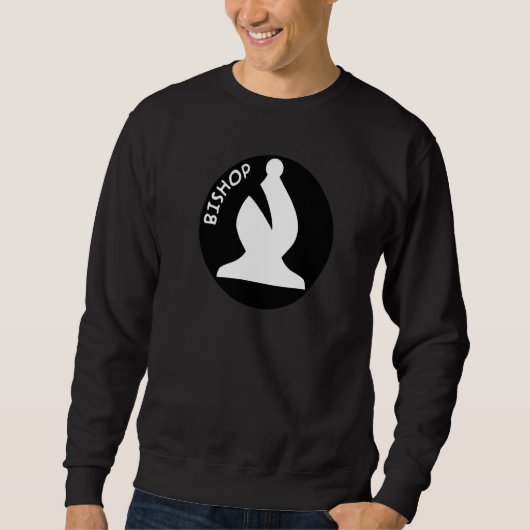 Witte bisschop Chess Bishop White Chess Trui (Voorkant)